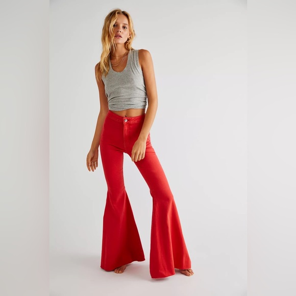 Free People Denim - 𝓯𝓹 Free People ~ Just Float On Flare Jeans in sultry